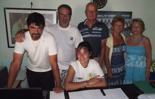 L'équipe dirigeante du tennis club municipal de Carredon fin prête pour le grand prix de la ville.