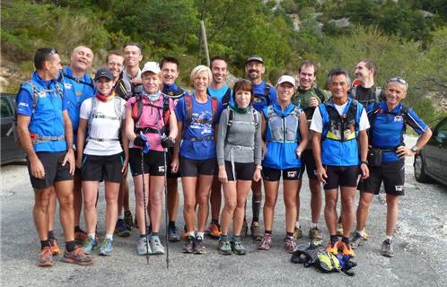 Toujours vêtus de maillots couleur bleue, les membres du TCO ont l'habitude de s'entraîner sur les sentiers abrupts du Croupatier ou du Gros Cerveau avant de partir à l'aventure hors du département.