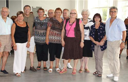 Une partie des membres du bureau aux côtés de Christiane Giordano (en rose) président de l'Amicale des rapatriés d'Afrique du nord.