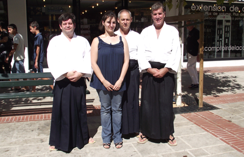 L'équipe souriante de l'aïkido club sanaryen. 
