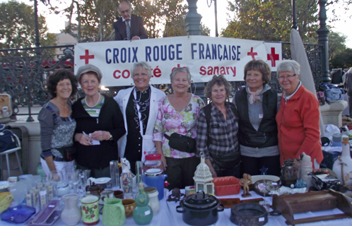 L'équipe dynamique du comité de Sanary de la Croix Rouge Française.