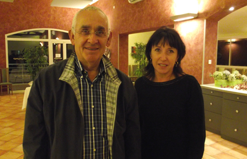 Bernard Castinel, président du Centre Azur avec la directrice Nadine Bunod.