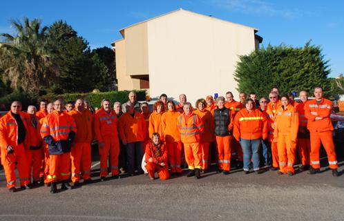 Les bénévoles du CCFF en formation.