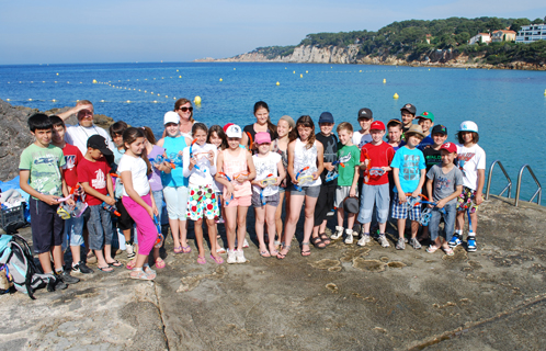 C'était l'heure de l'école de la mer.