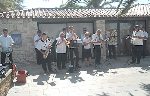 Accueil des croisiéristes en musique.