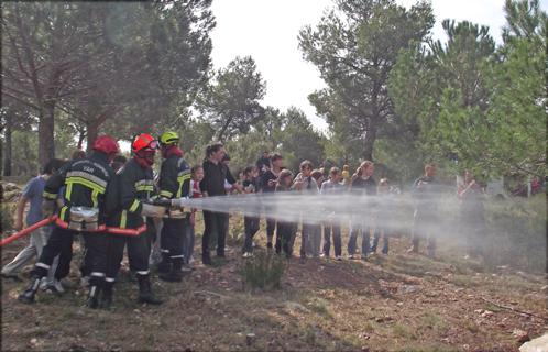 Les sapeurs-pompiers de Sanary sont intervenus auprès des scolaires dans le cadre de l'école de la forêt.