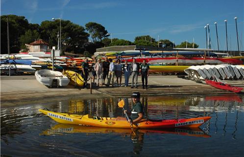 Dominique Antonini, Delphine Quin,Thierry Mas Saint Guiral, Philippe Guinet, Mélani Joël, Michelle Billard des GN et les gardes nature