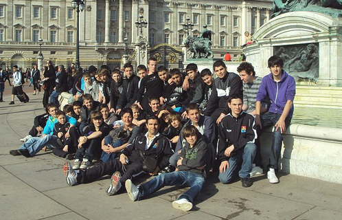 Les 13-14 ans en visite à Londres l'an dernier