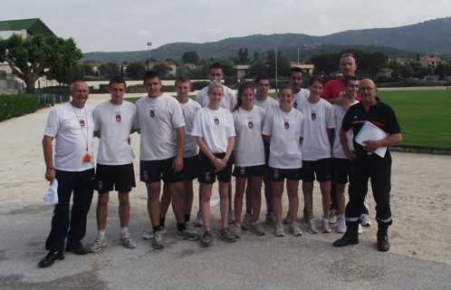 Les jeunes sapeurs pompiers effectuaient leur brevet blanc samedi matin avec de rudes épreuves.