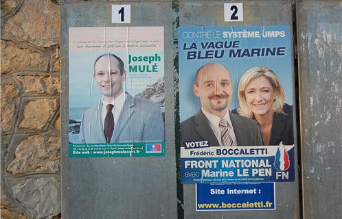 Joseph Mulé et Frédéric Boccaletti côte-à-côte sur les panneaux électoraux avant le face-à-face de dimanche