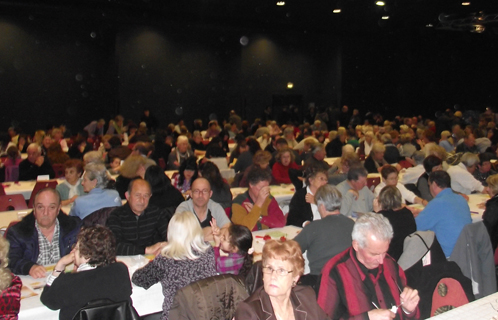 Salle comble pour ce grand loto.