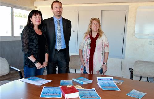 Lucile Henriques, Resp. Sce Commandes publiques, Jeremy Vidal, Pdt Commission Appel d'offres, Pascale Motto, Resp Sce Communication de la mairie