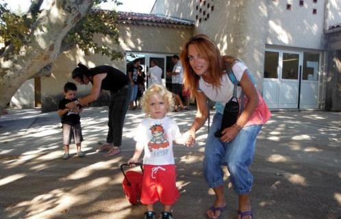 Agathe et son fils Tylio : c'est chouette l'école