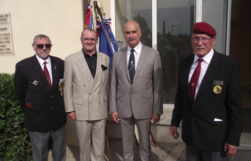 De g à d: Henri Long, Yves Draveton, Alain Trillat et Alain Demarlier.