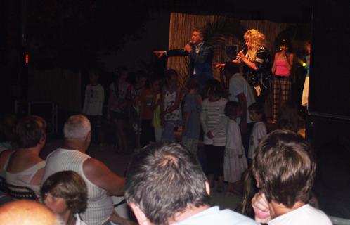 Peter et Sloane au parc municipal des Playes vendredi soir.