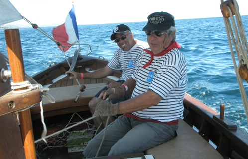 L'Anaïs a remporté le prix de l'élégance, ici Bernard et Daniel... et Jean-Michel derrière l'appareil photo.