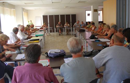 Réunion des Randonneurs Sanaryens.