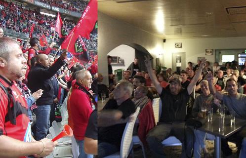 Les supporters au Stade de France mais aussi au Bar de la Poste.