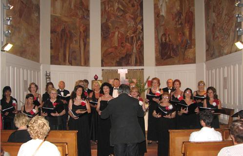 L'ensemble vocal Harmonia Musicae sous la direction de Olivier Padovani