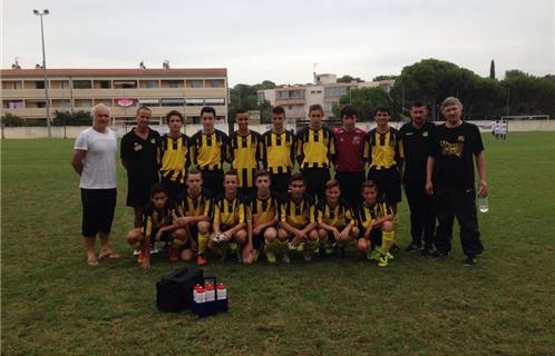 Les U15 sur le terrain