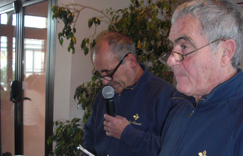 Jean Claude Rocquelin aux commandes du Loto en compagnie de son ami René Spatola au micro