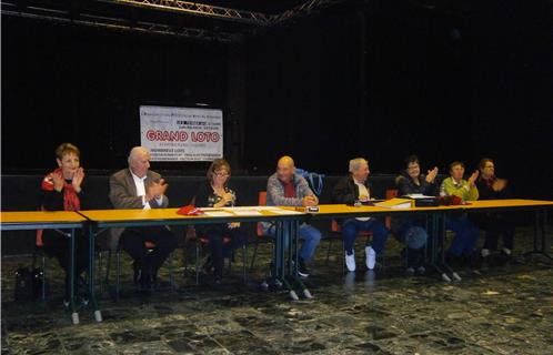 Les élus Dany Cayol et Antonin Bodino, la présidente Simone Bruno, le vice-président Robert Papini, le trésorier Michel Pizzini, la secrétaire générale  Monique Bacchini, la secrétaire générale adjointe Paule Pizzini et, à l’accueil et à la réception, Yvette Papini. 