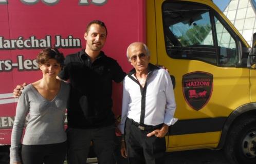 Laeticia, Bruno et Albert Mazzoni