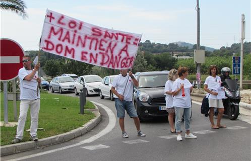 Manifestation au rond point Darty du 16 juin dernier