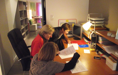 Marie-José, Jacqueline et Marie-Françoise tenaient la permanence jeudi après-midi.