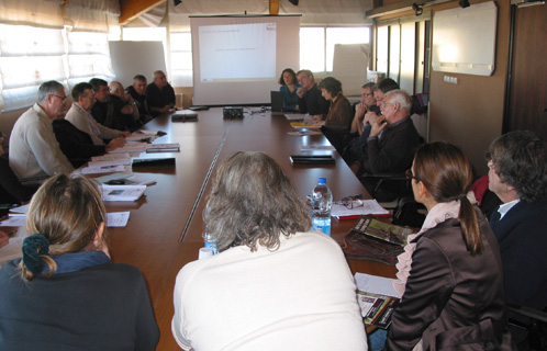 Groupe de travail « Hauts Fonds » dans le cadre du projet Natura 2000 à Six Fours les Plages.