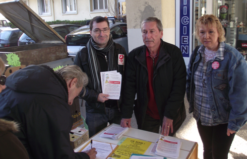 Olivier Masini, Jean-Louis Boissonnade et Christine Sempéré (adjointe à la Seyne sur mer).