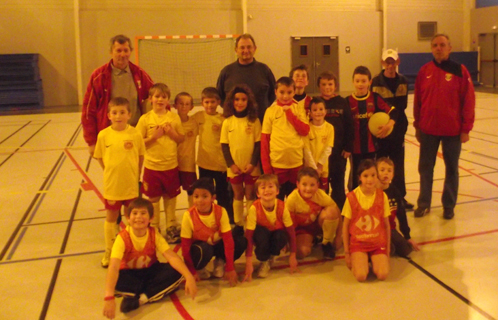 Serge Sappino, Charly Galvagno, les fidèles bénévoles du club et les jeunes sociétaires du SFBFC.