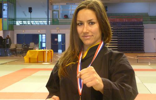 Olivia Bonnefoy, championne de France combat.