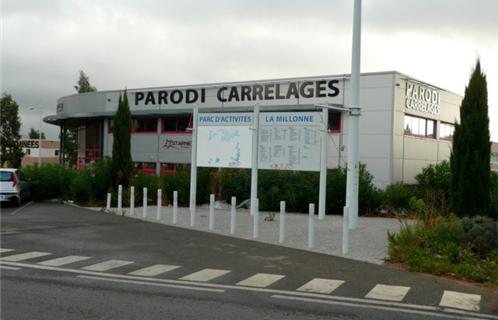 Les nouveaux locaux Parc de la Millone. Le show-room est au 1er étage