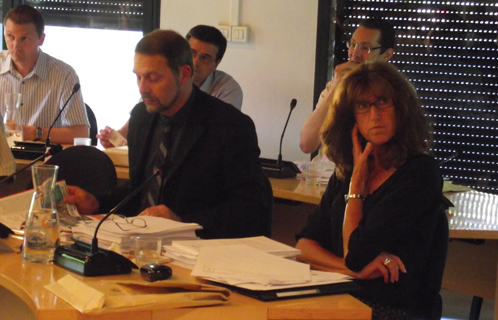 Philippe Guinet et Josiane Tognetti lors du conseil municipal du 28 juin 2011, une rupture déjà perceptible?