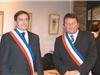 Marc Orthlieb aux côtés de Jean Sébastien Vialatte, lors d’une cérémonie officielle à la mairie de Six Fours les Plages (Photo : Mairie de Six Fours).