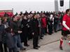 De nombreux spectateurs attendaient les joueurs