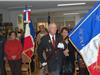 L'arrivée dans la salle des drapeaux