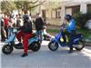 Deux scooters de la ville ont été mis à disposition des jeunes collégiens