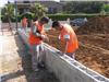 Six hommes sont mobilisés sur le chantier