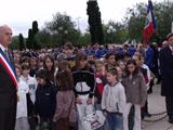 Les enfants des écoles ont participé à la commémoration du 8 mai 1945