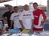 Serge Soto, animateur de la journée, René Touchard, Elie Gallon et Yann Lorin à la table de marque.