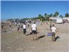 Et sur la plage, la gymnastique