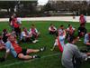 Débriefing d'après-match.