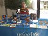 L'UNICEF tient un stand salle Marie Mauron avec Danielle Bompan.