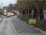 Déviation sur l'avenue des Palmiers