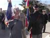 Les autorités ont salué les portes drapeaux, ici  le lieutenant-colonel Perrier représentant la délégation militaire départementale.