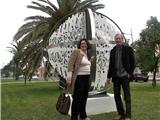 Inauguration d'une sculpture de Jean-Claude Meynard devant la mairie