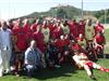L'équipe du Rugby club six-fournais lors de sa victoire à l'aller face au JA Isle rugby.
