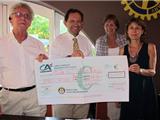 Le rotary a remis 4.000€ à l'A.L.C.H.E